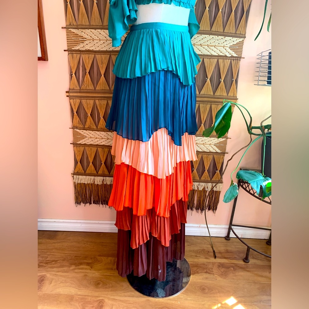 BNWT L’Atiste Pleated Tiered Flamenco Skirt (Listing for skirt only, no top)
